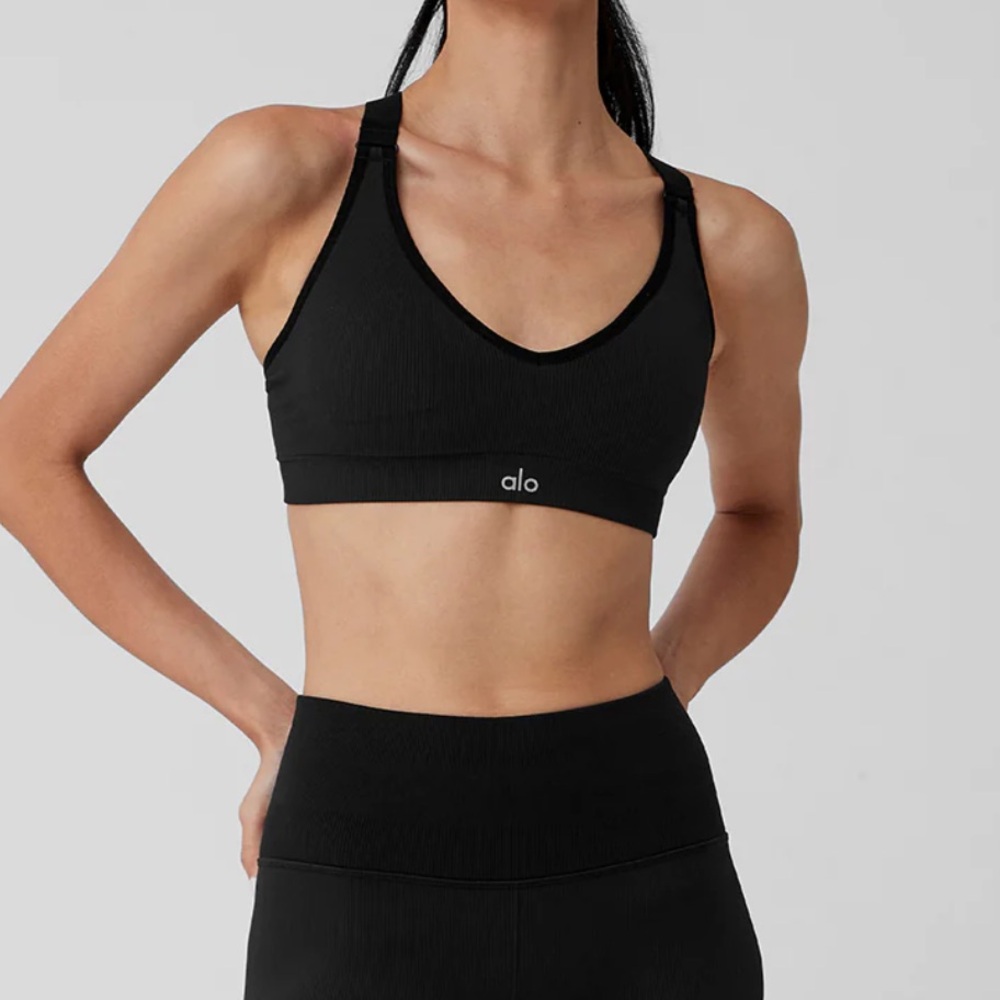 ALO YOGA Seamless Ribbed Favorite Bra